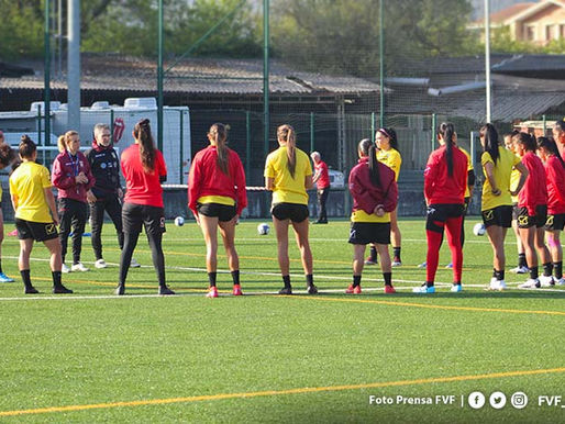 Vinotinto Femenina realiza módulo de trabajo en Bilbao