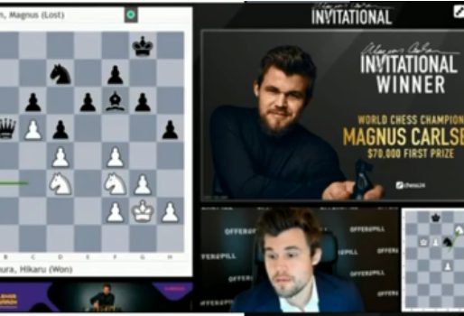 Carlsen se impone en la final del torneo “Magnus Carlsen Invitational” ante Nakamura