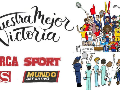 Prensa especializada y estrellas deportivas de España se unen en causa benéfica