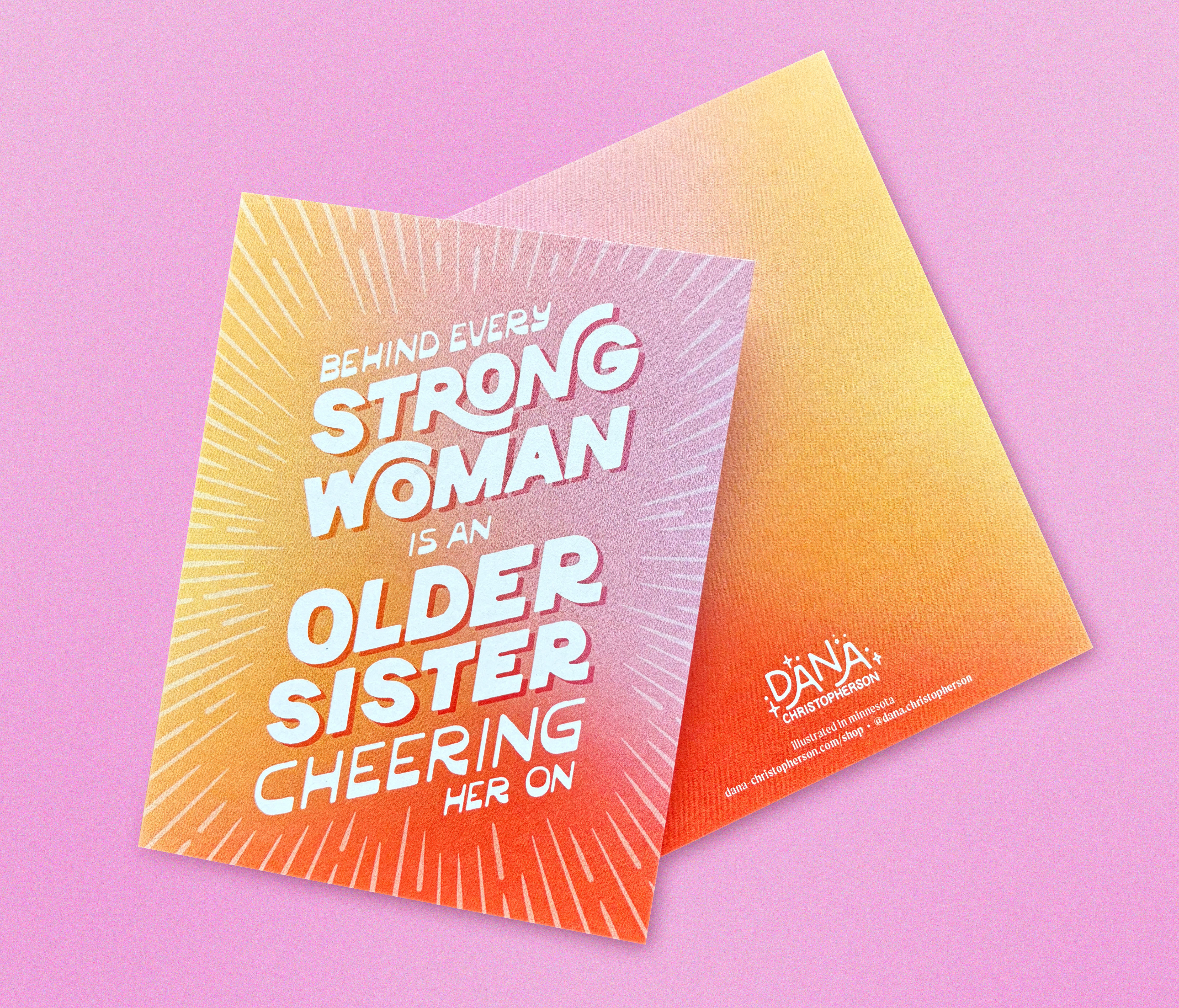 Sisters, Greeting Card