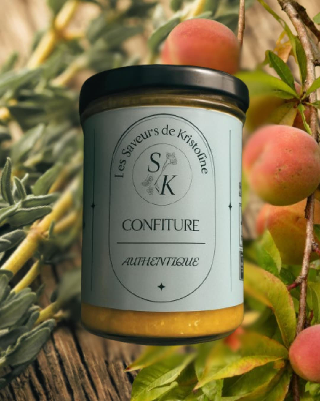 Confiture // Pêche Romarin