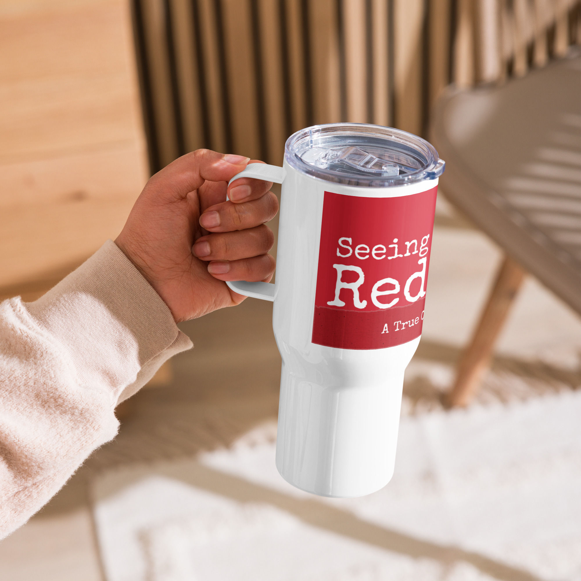 Travel mug with a handle - Logo version