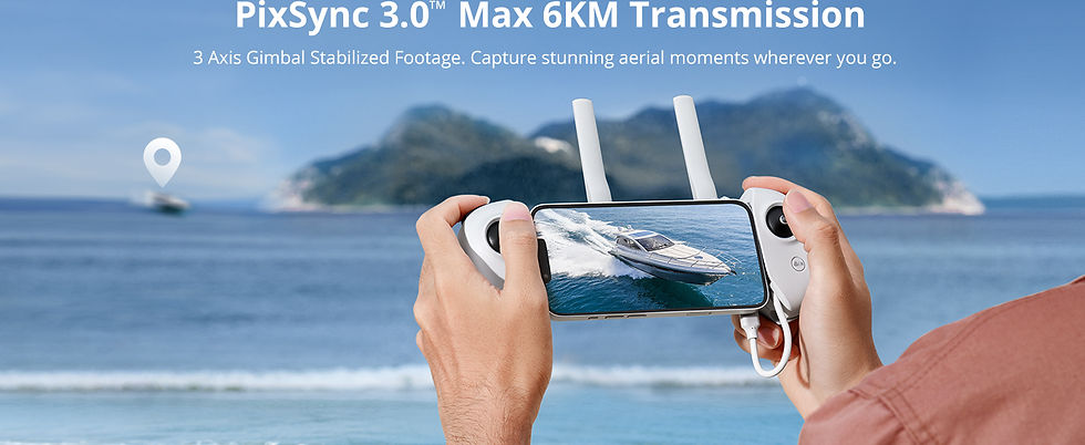 Thumbnail: Potensic C0 Mini Drone 3 Axis Gimbal 6KM GPS 4K Professional Camera Drones Brush