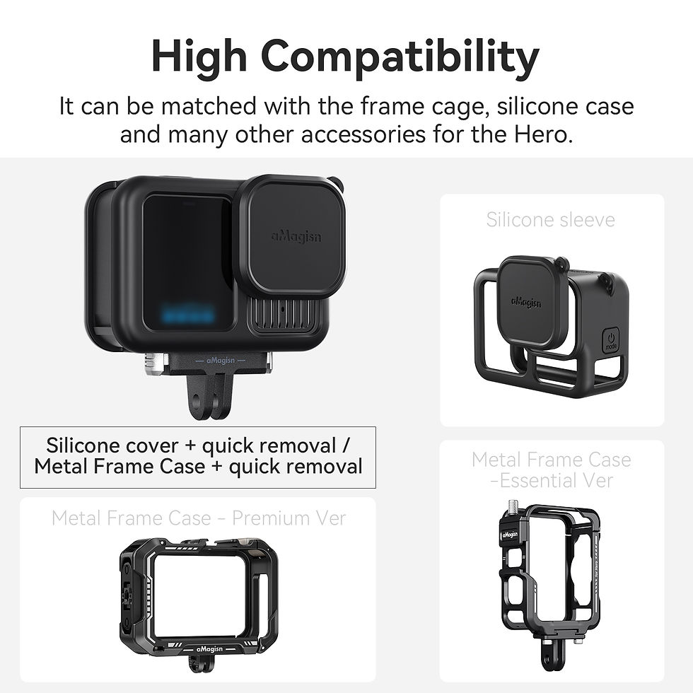 Thumbnail: aMagisn Magnetic Quick Release Mount for GoPro HERO13 Black, 14g Ultra-Light ABS