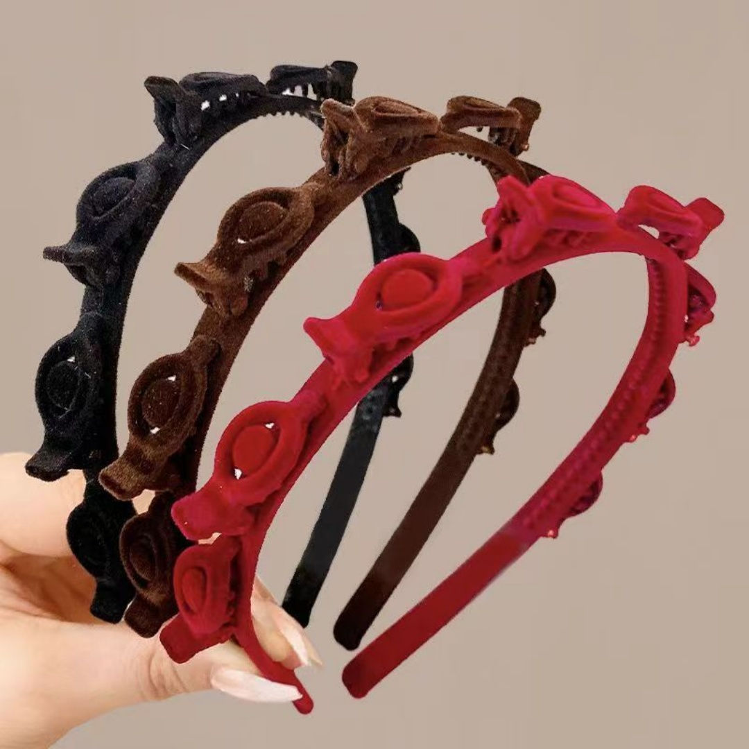 Scarlet Velvet Bow Headband
