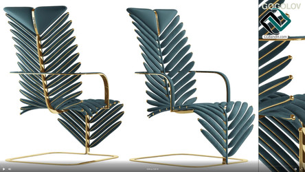 №114.Моделирование кресла My design в 3d