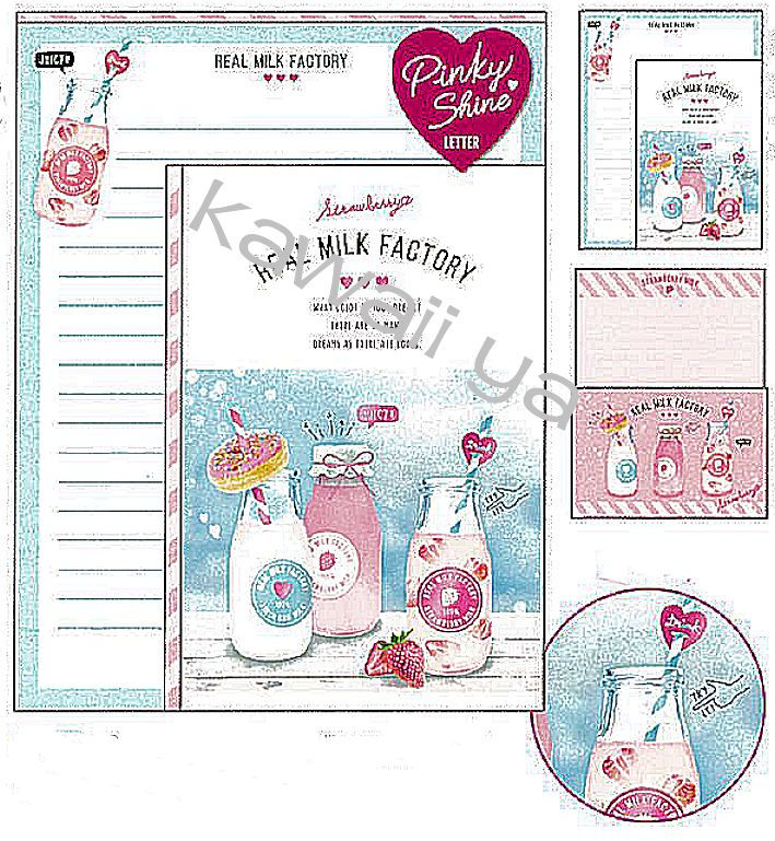 Q-Lia *Real Milk Factory* Letter Set
