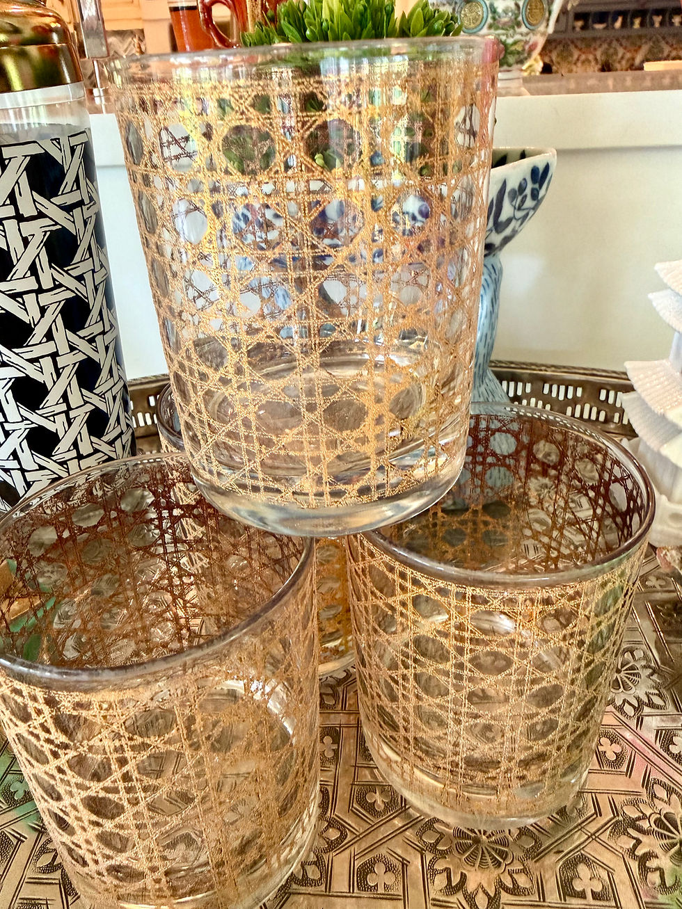 Thumbnail: MCM Hollywood Regency Lowball Glasses