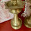 Thumbnail: Pair Tall Brass Decorative Finials/Figures