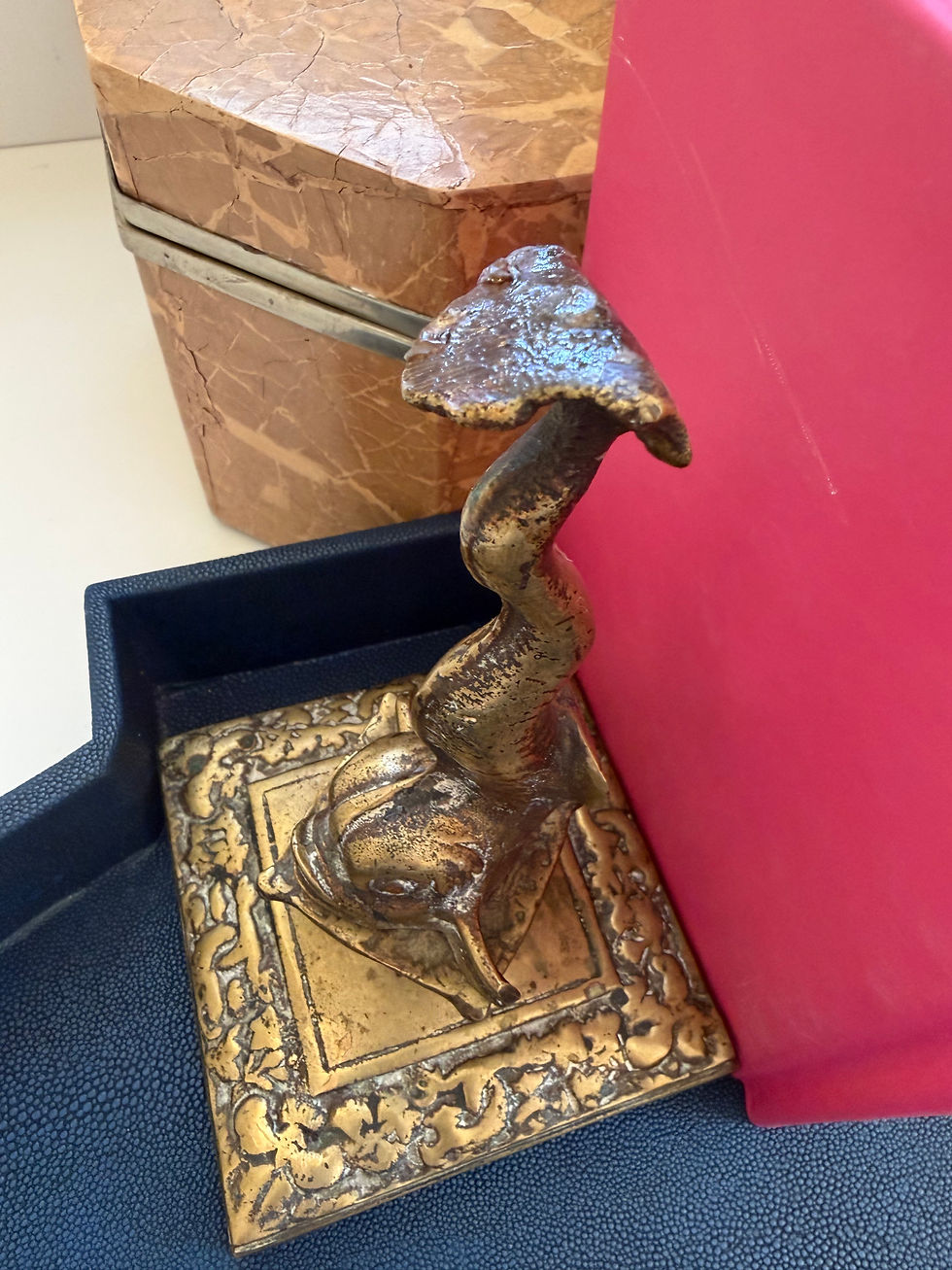 Thumbnail: Vintage Brass Dolphin Bookend/Figurine