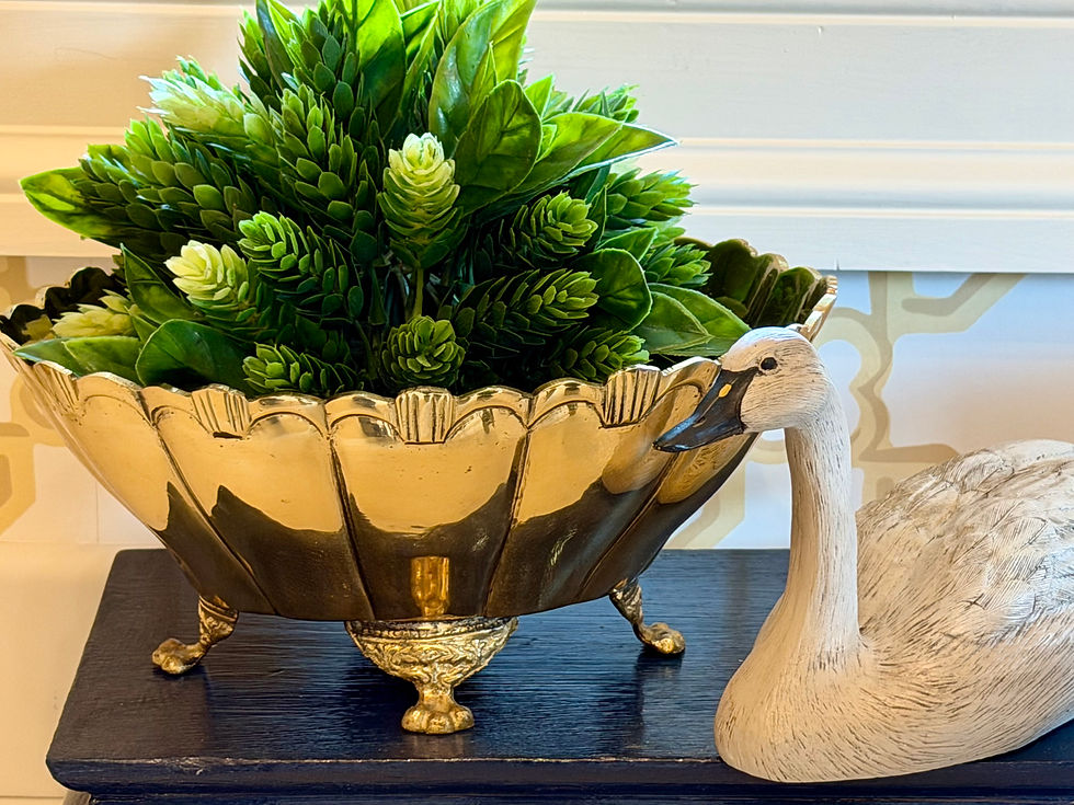 Thumbnail: Vintage Brass Bowl