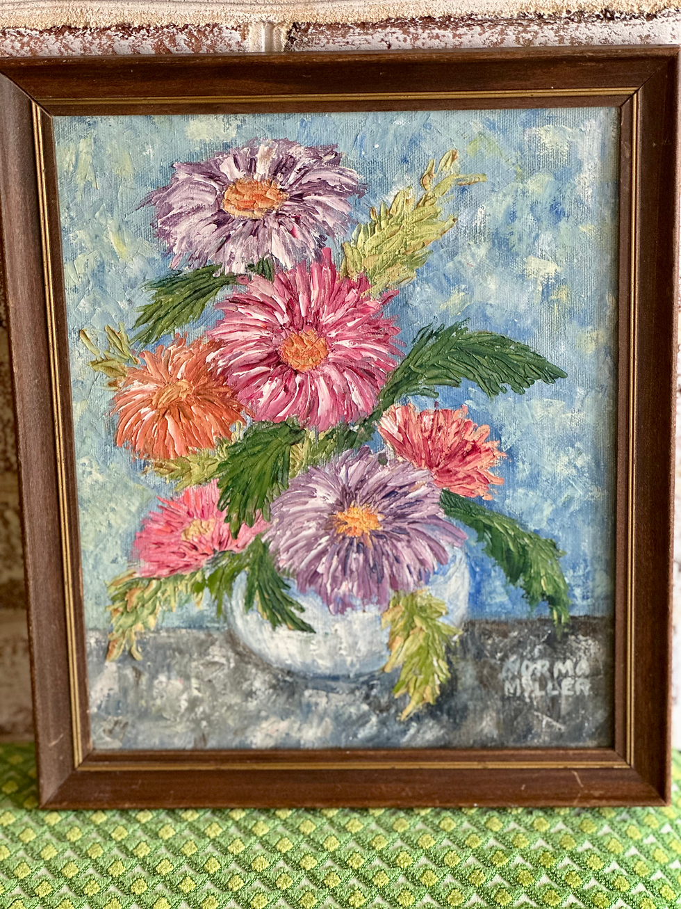 Thumbnail: Vintage Floral Painting
