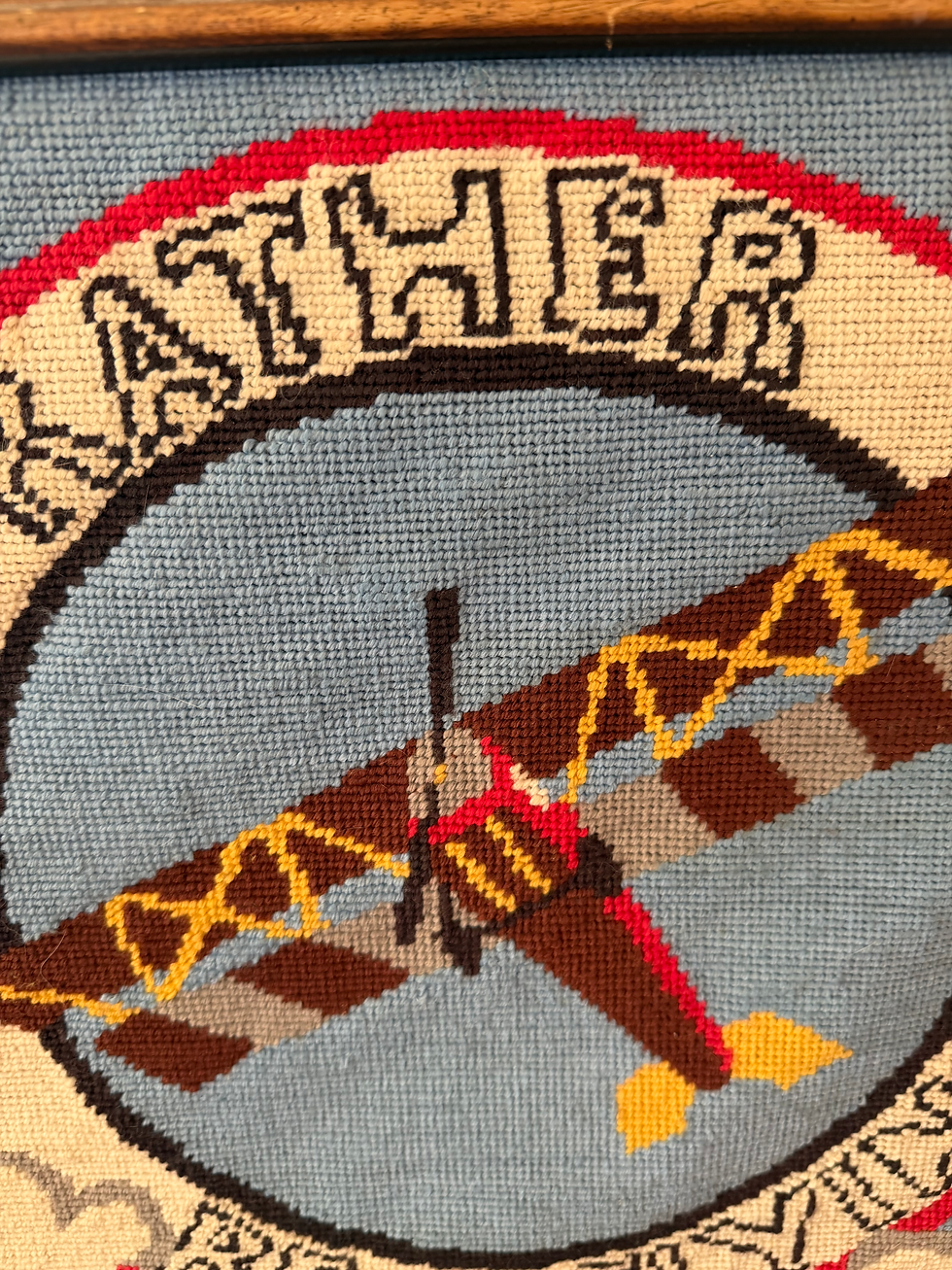 Thumbnail: Needlepoint Airplane Picture