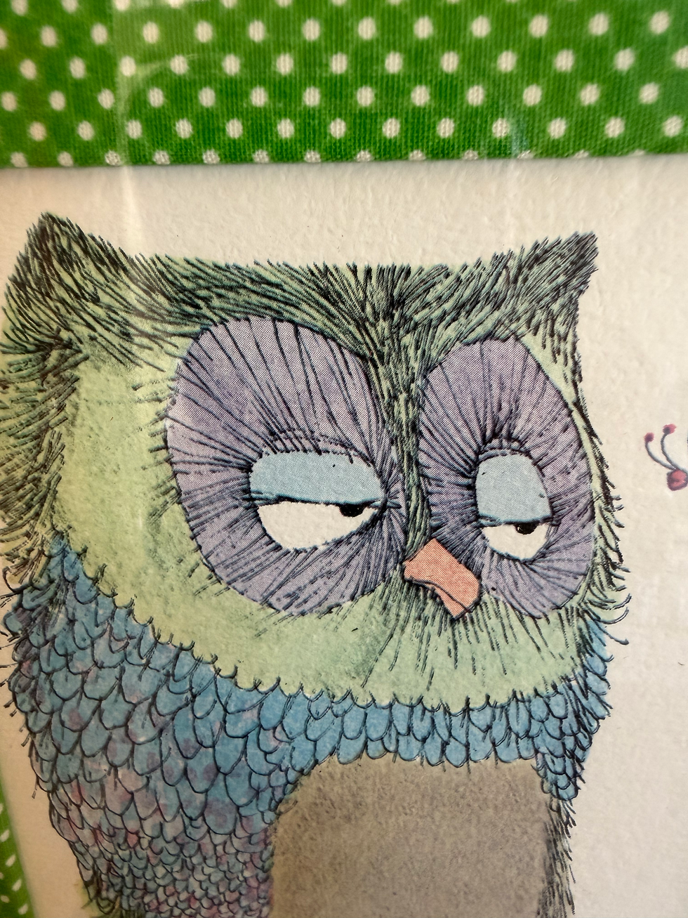 Thumbnail: Darling Vintage Owl Watercolor, Owl Art