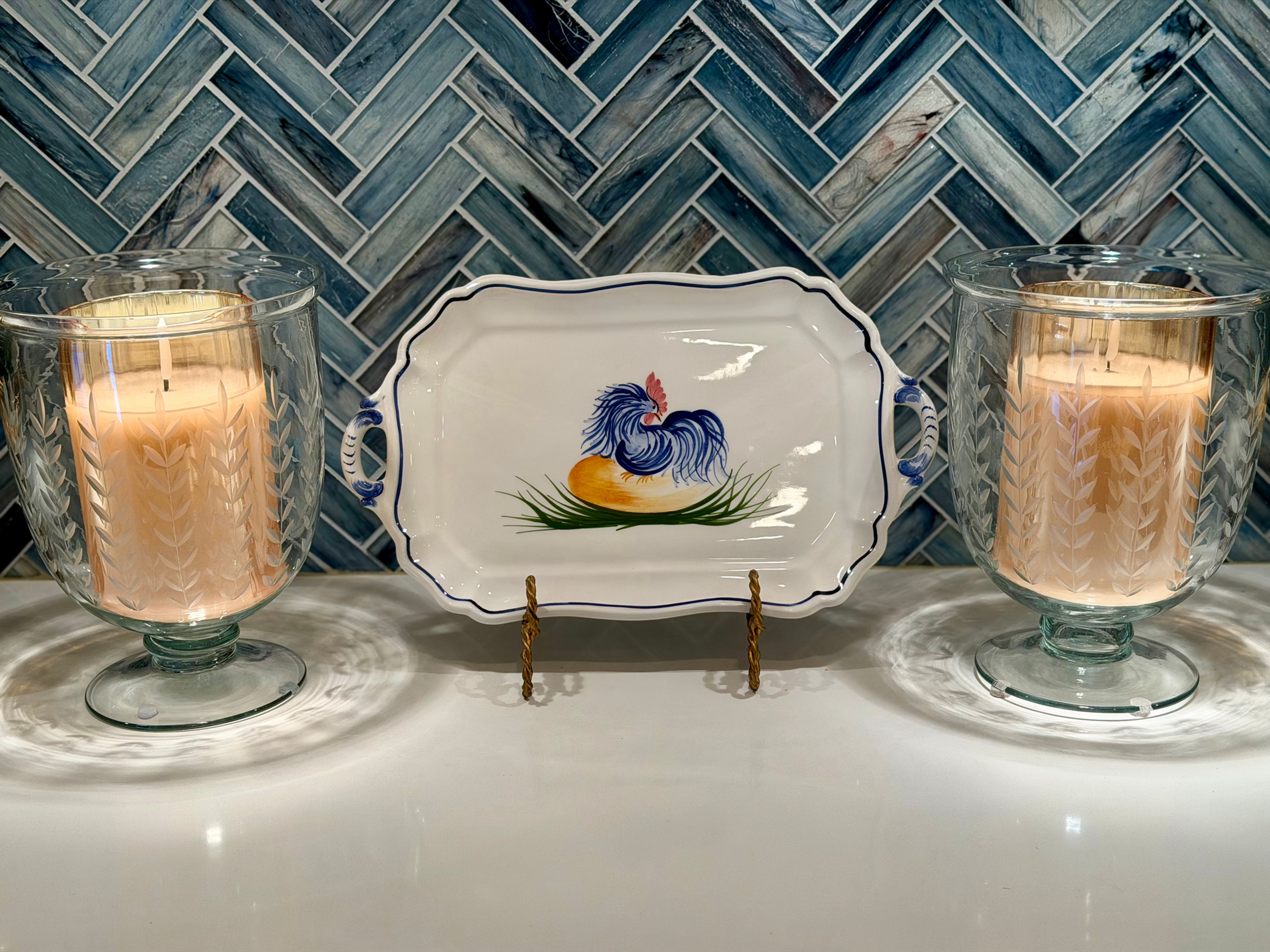 Vintage Rooster Platter/Tray