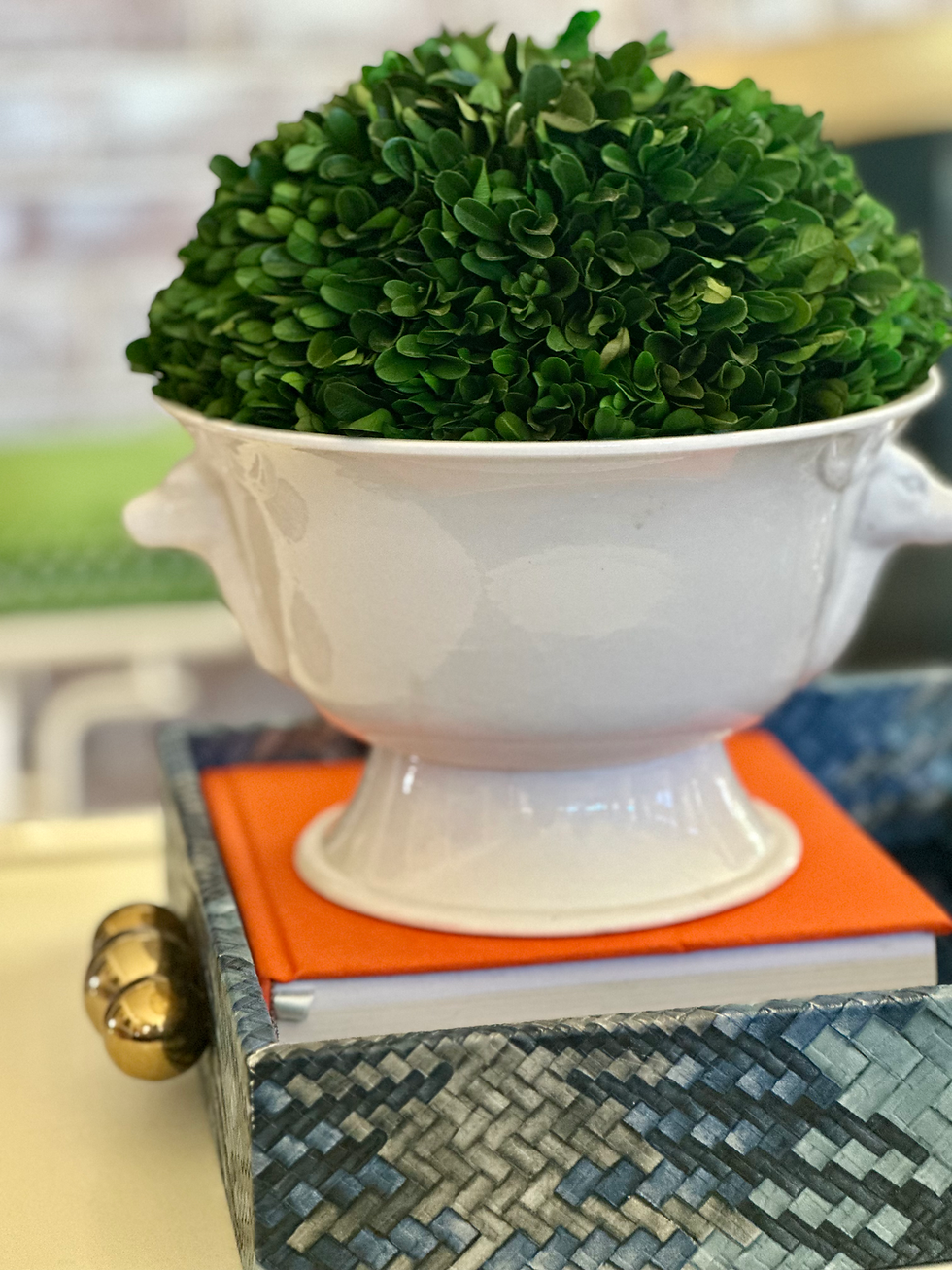 Thumbnail: White Bowl with Deer Head Handles