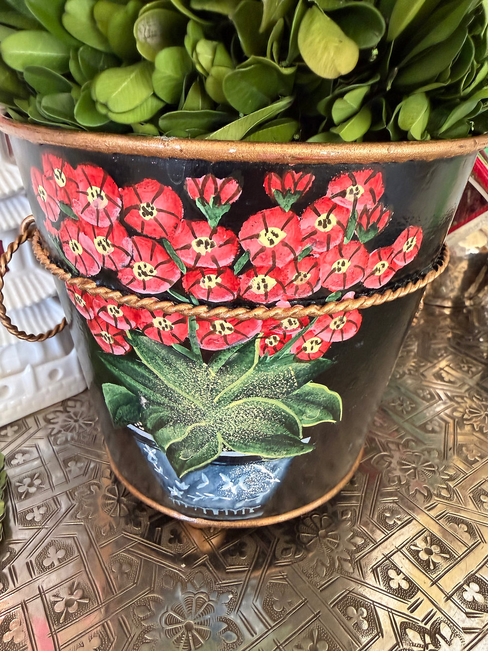 Thumbnail: Pretty Toleware Floral Cachepot 