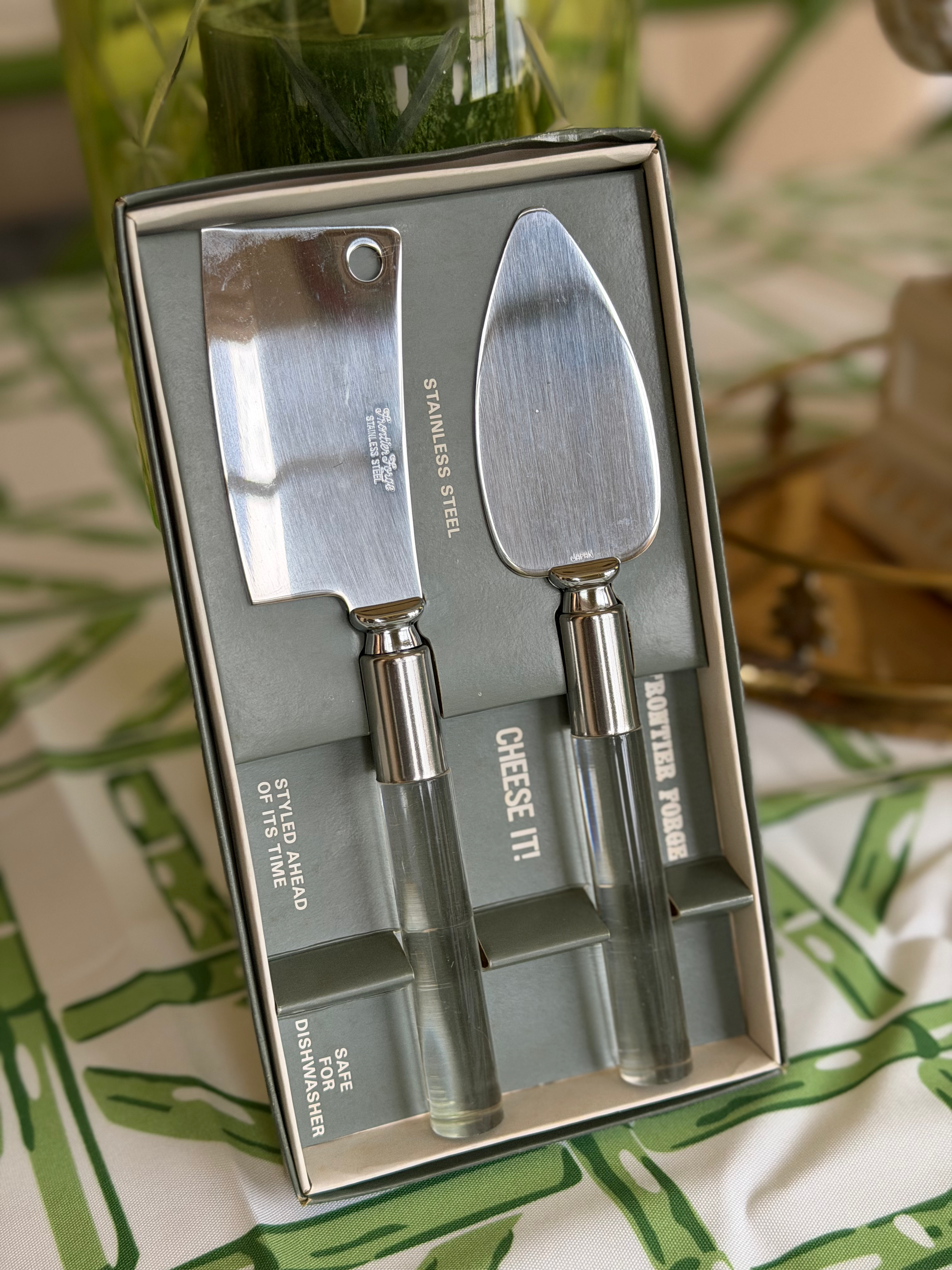 Vintage Lucite Cheese Set