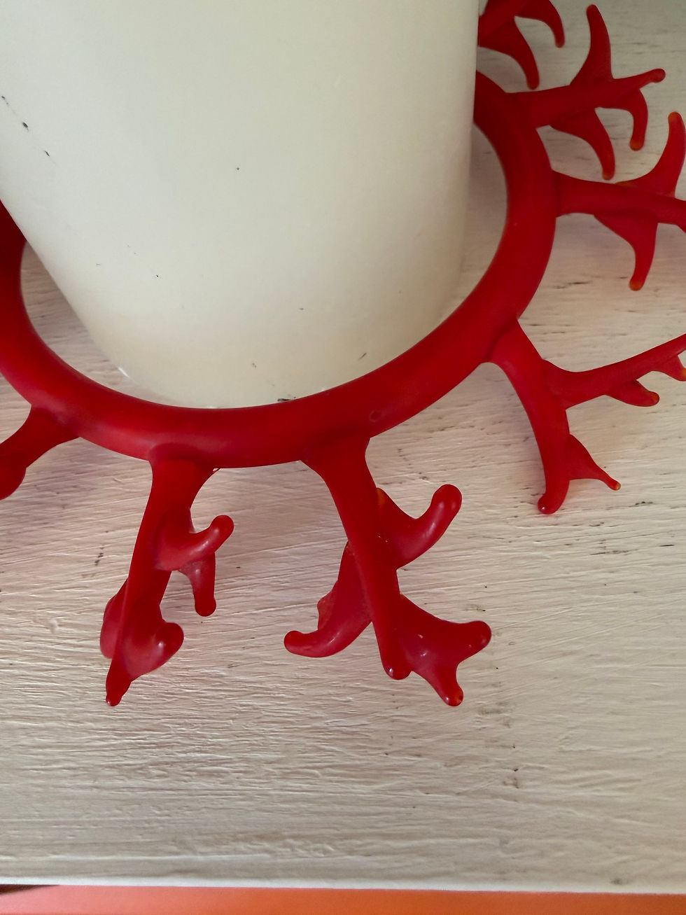 Thumbnail: Glass Coral Candle Ring