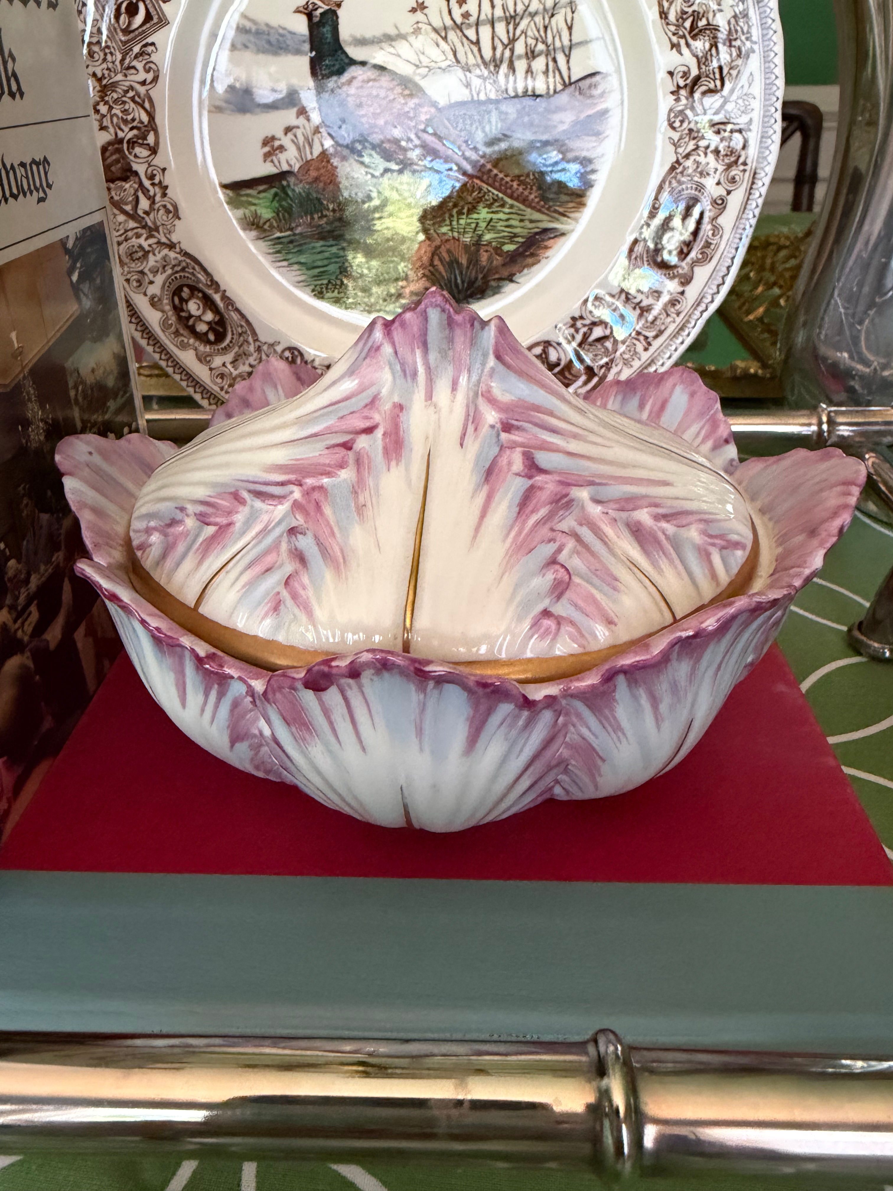Vintage Decorative Cabbage Lead Box