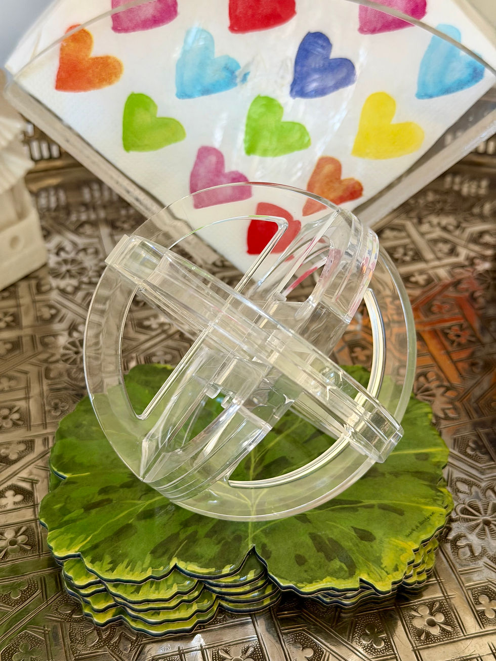 Thumbnail: Vintage Lucite Orb/Figurine