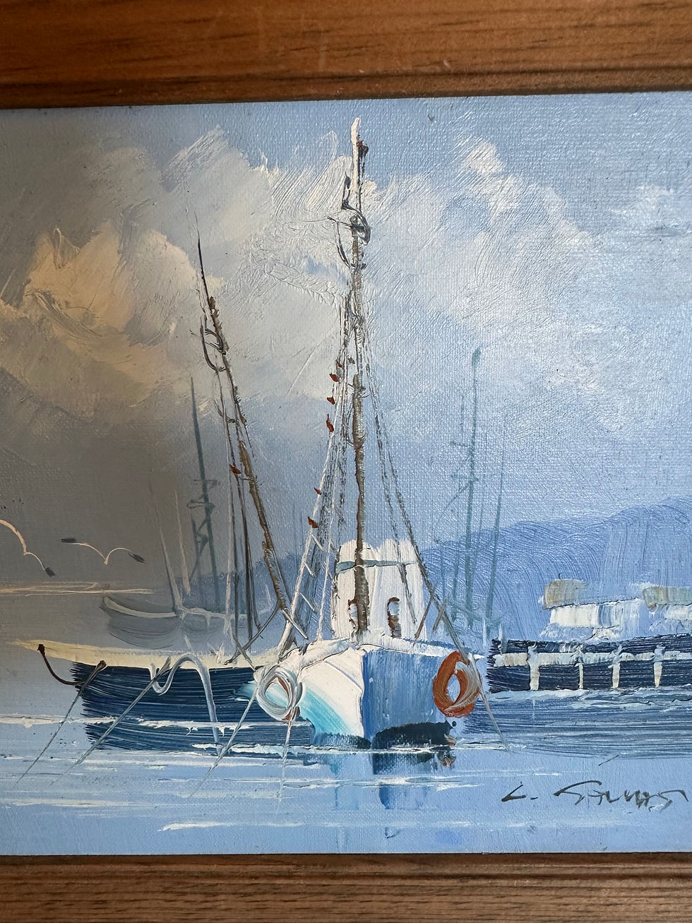 Thumbnail: Vintage Nautical Painting