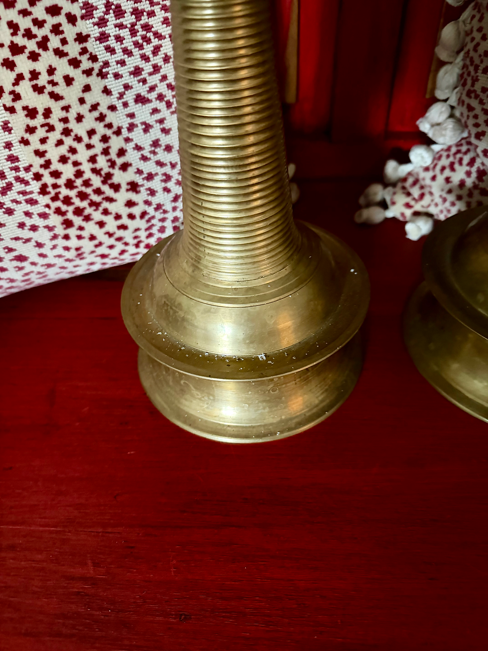 Thumbnail: Pair Tall Brass Decorative Finials/Figures