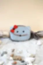 Porte-monnaie Chat Kitty en cuir recyclé de la marque Mabuti'k