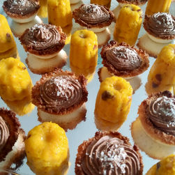  Bavarois cacao et coque coco, Soji.jpg