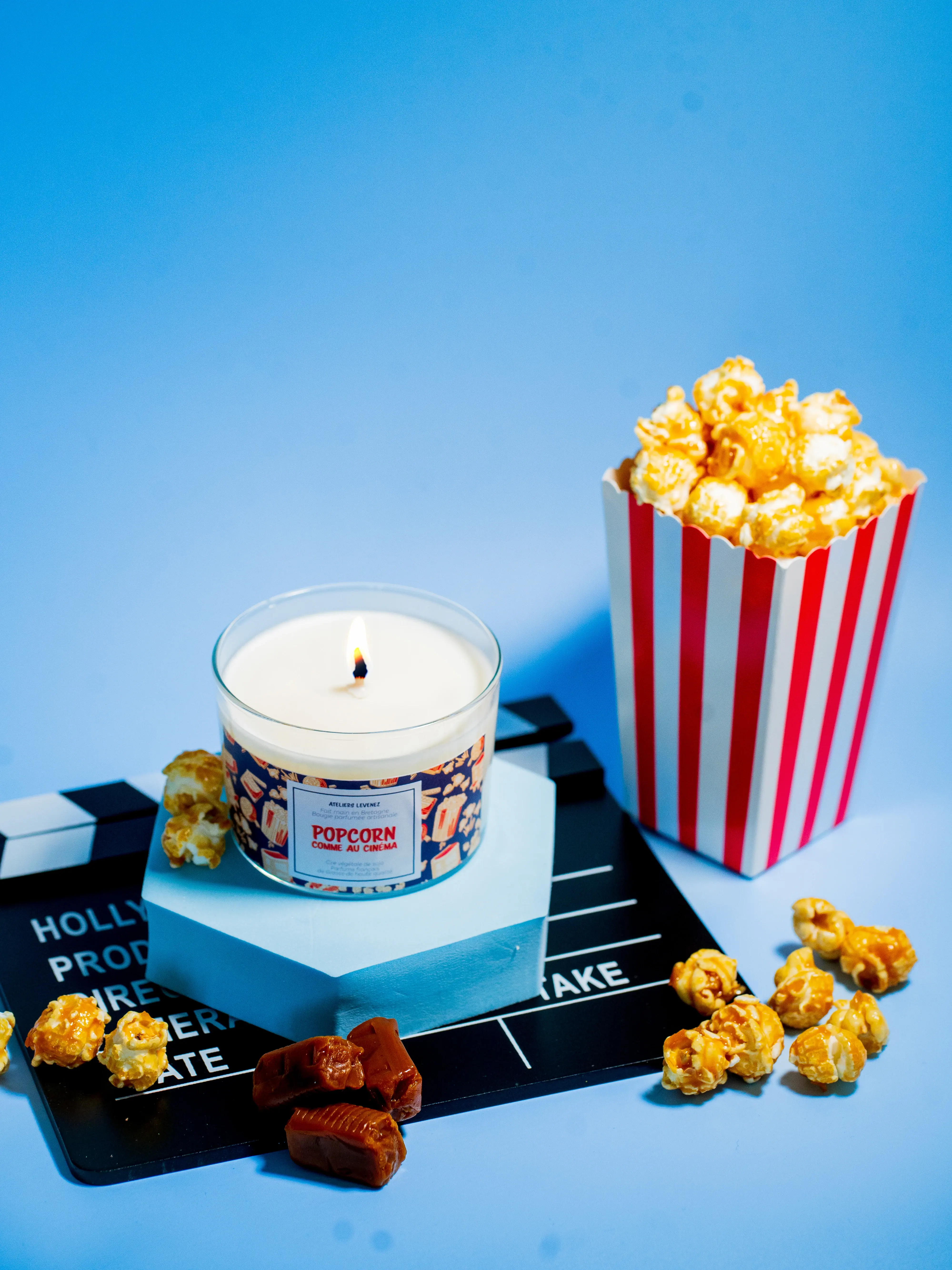 Bougie parfumée Pop Corn, comme au cinéma