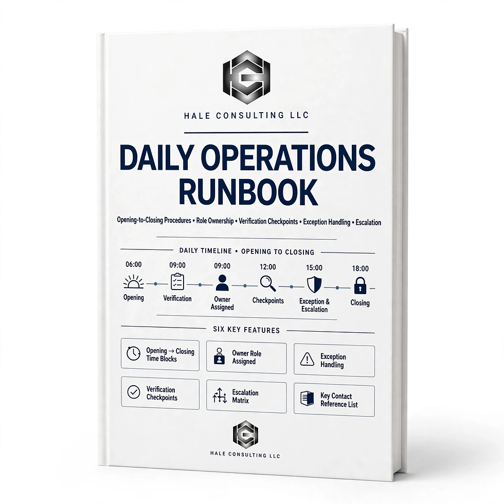 Thumbnail: Daily Operations Runbook