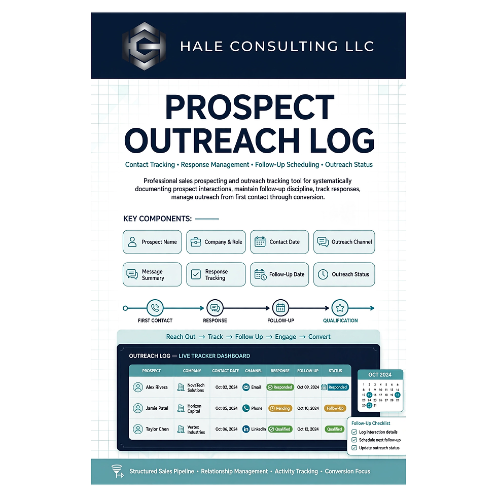 Thumbnail: Prospect Outreach Log