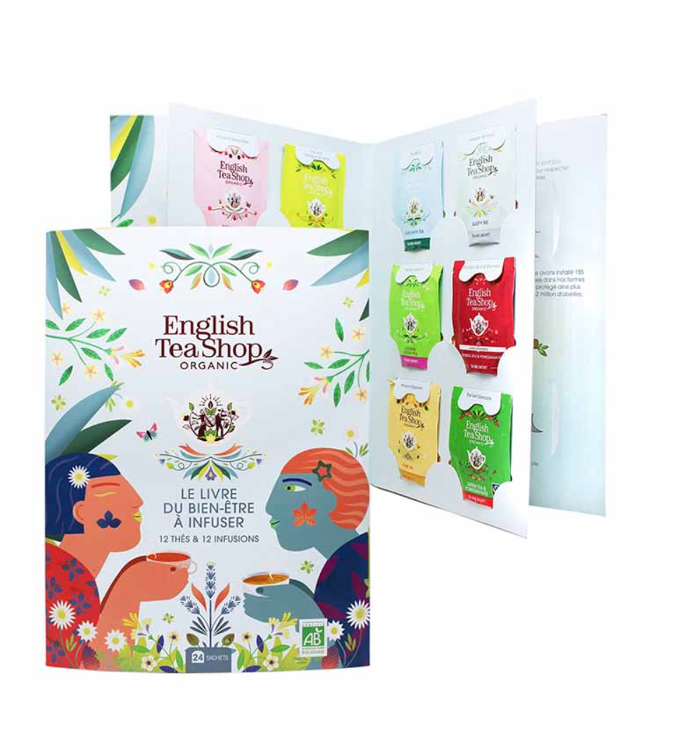 Livre de thés et infusions Bien être 24 sachets Bio - English tea shop