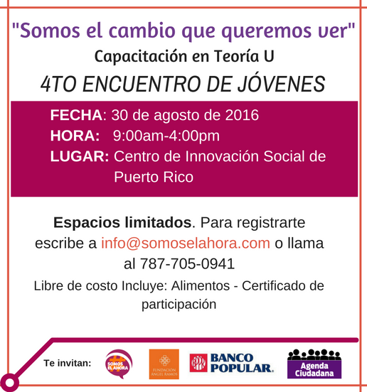 Somos el cambio que queremos ver- 4TO ENCUENTRO DE JÓVENES