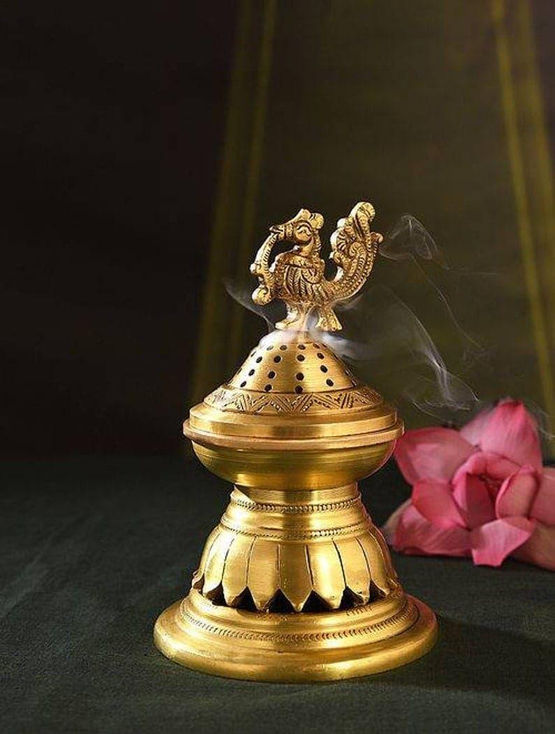 An elegant Brass Incense Burner