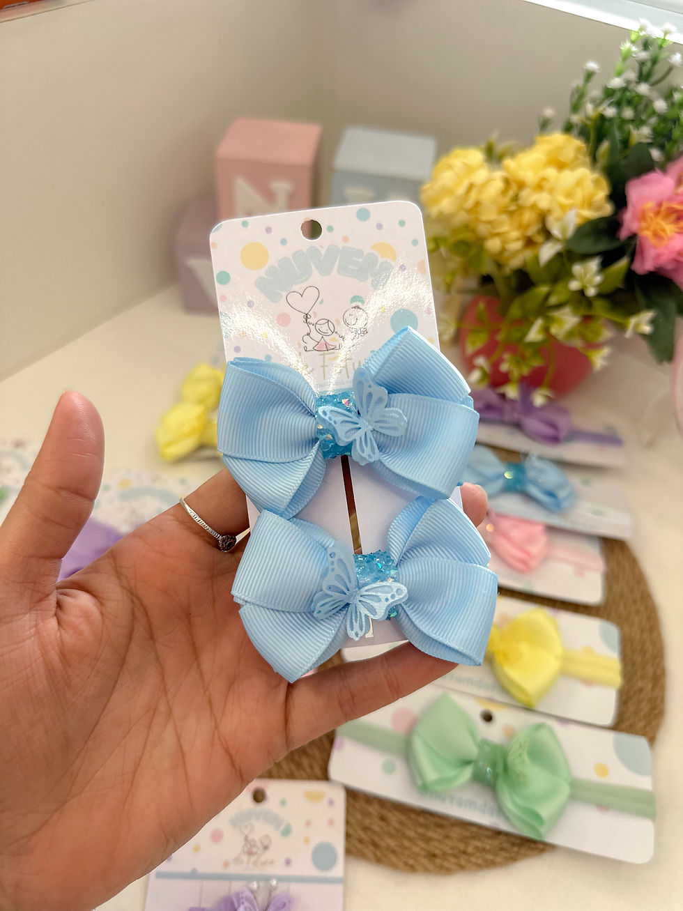 Miniatura: Laço par coleção floral 