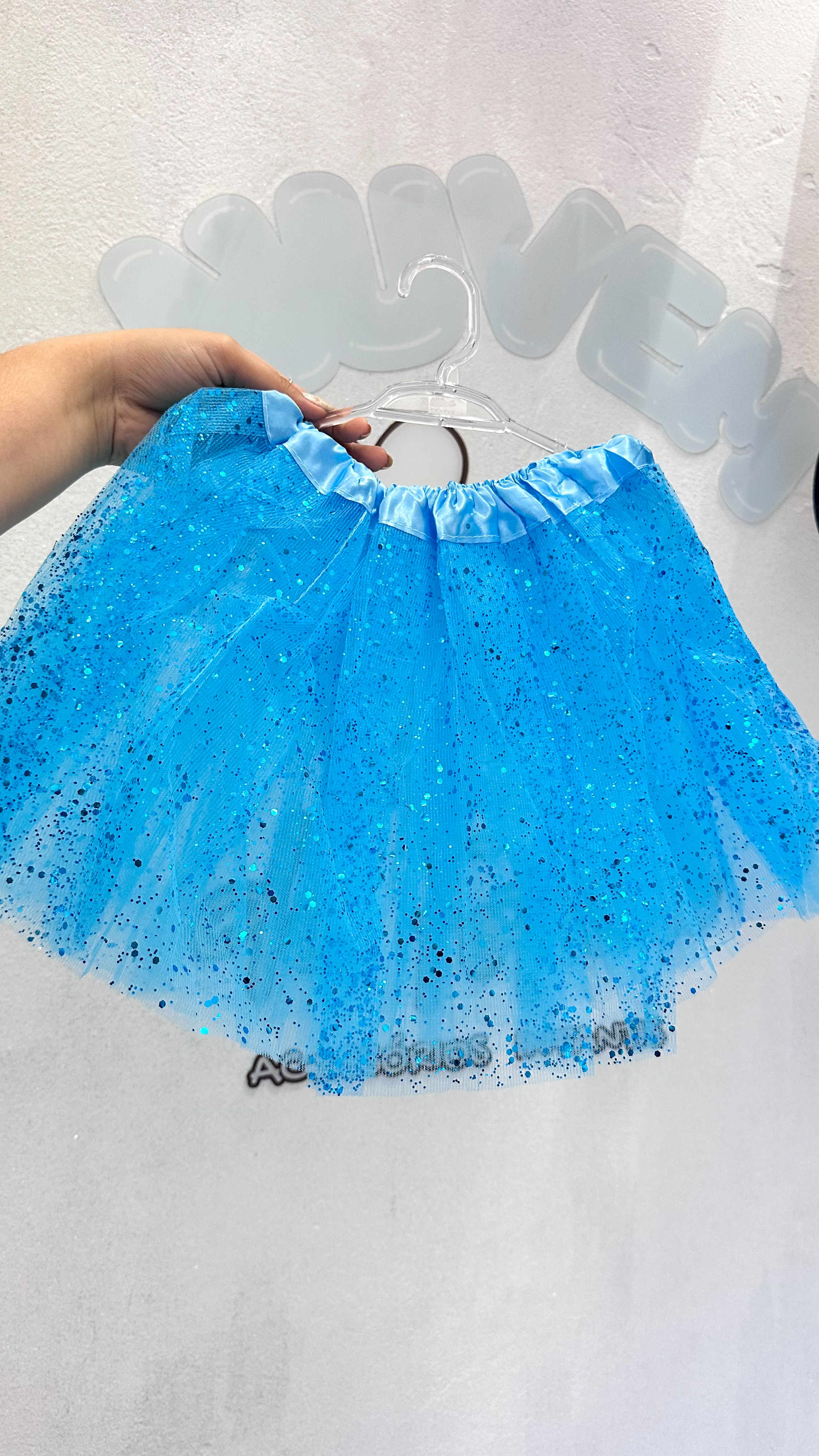 Saia de tule brilho 