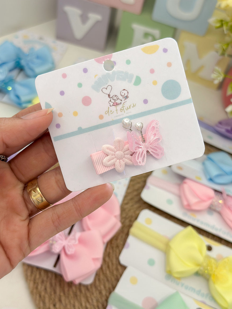 Miniatura: Heir clips coleção floral 