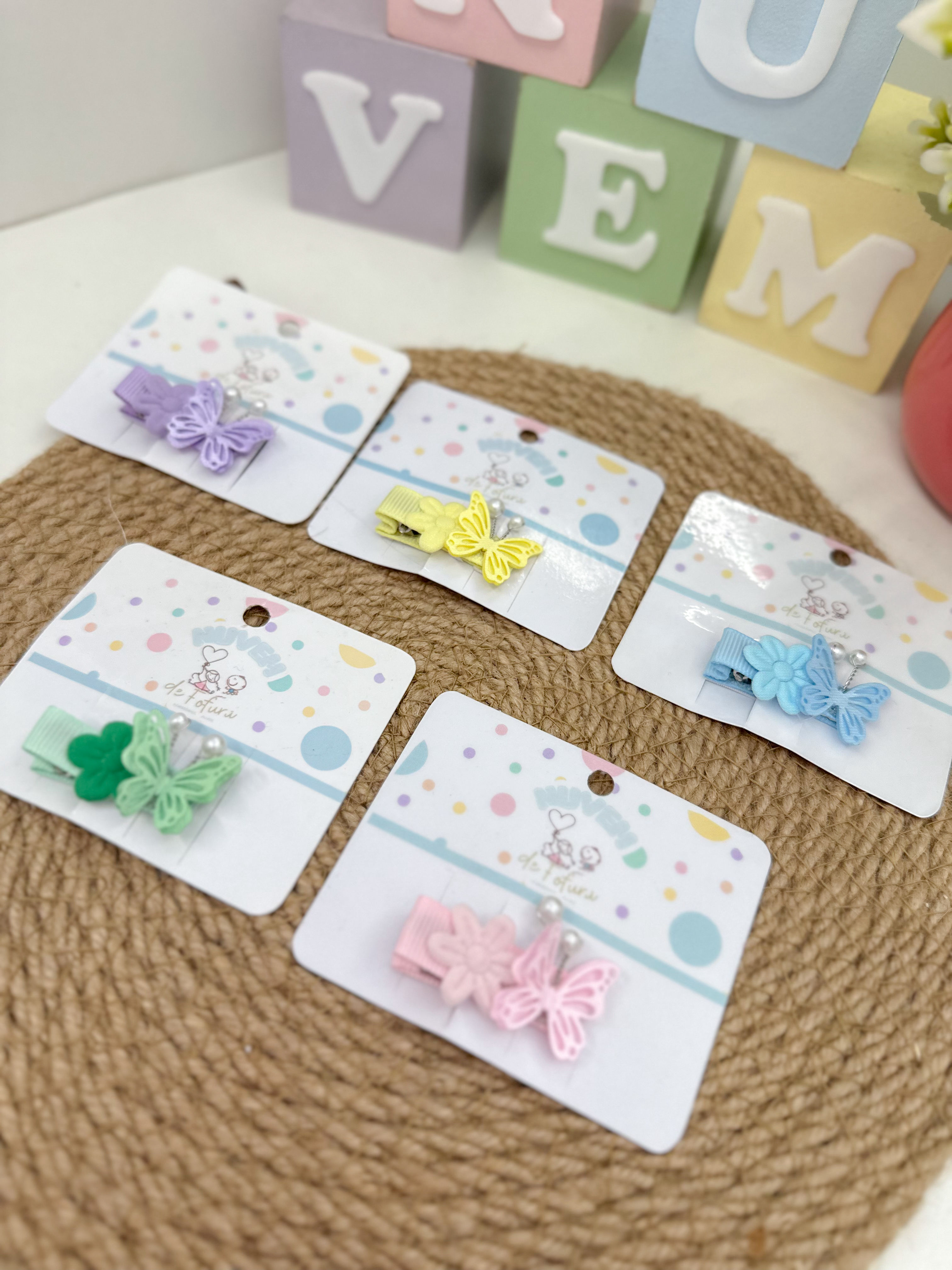 Heir clips coleção floral 