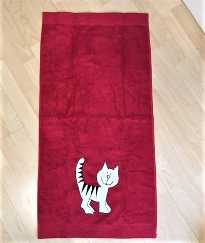 Badetuch Katze