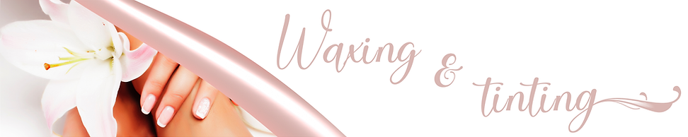 WAXING & TINTING logo