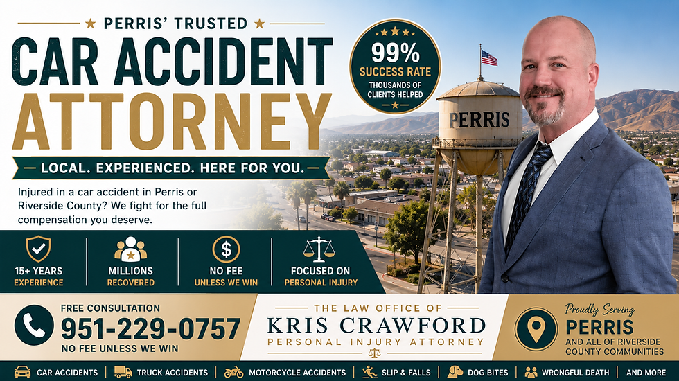 Perris personal injury attorney kris crawford