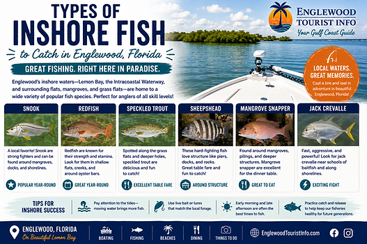 Englewood Florida, flyer, type of inshore fish you can catch