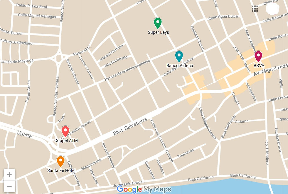 map of atms in loreto, atms, loreto