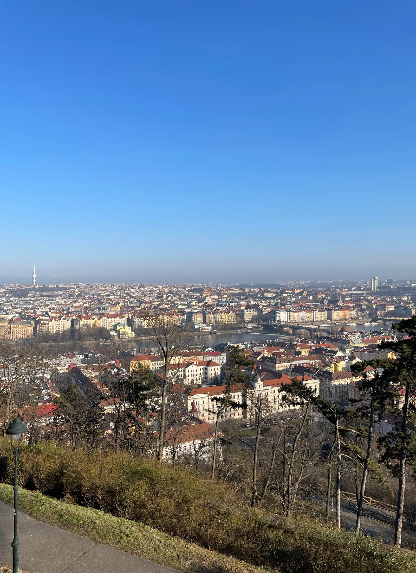 Vaade petrini möe otsast Praha vanalinnale