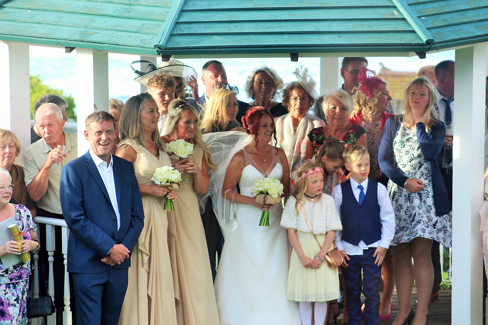 Relaxed beach wedding, destination wedding, A-line wedding dress