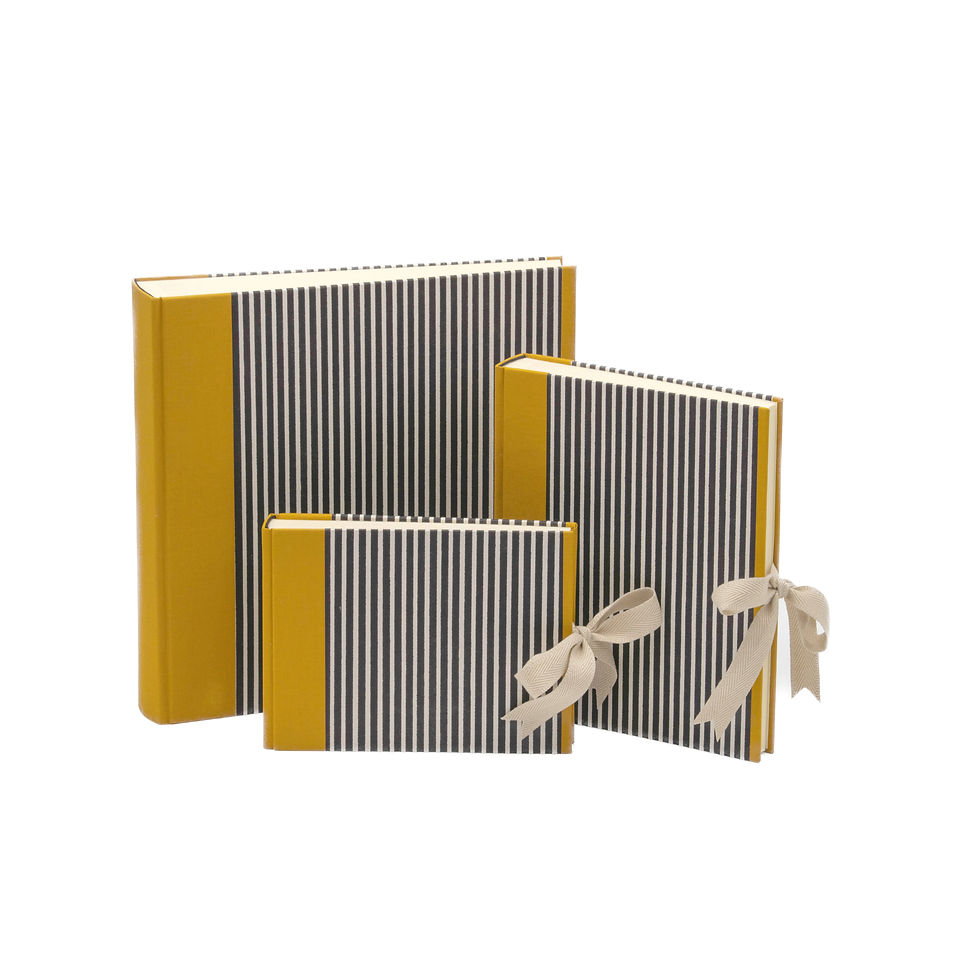 Handgefertigtes Fotoalbum in 3 Größen, Japanpapier, Pergamin Zwischenseiten, gewebtes Mappenband