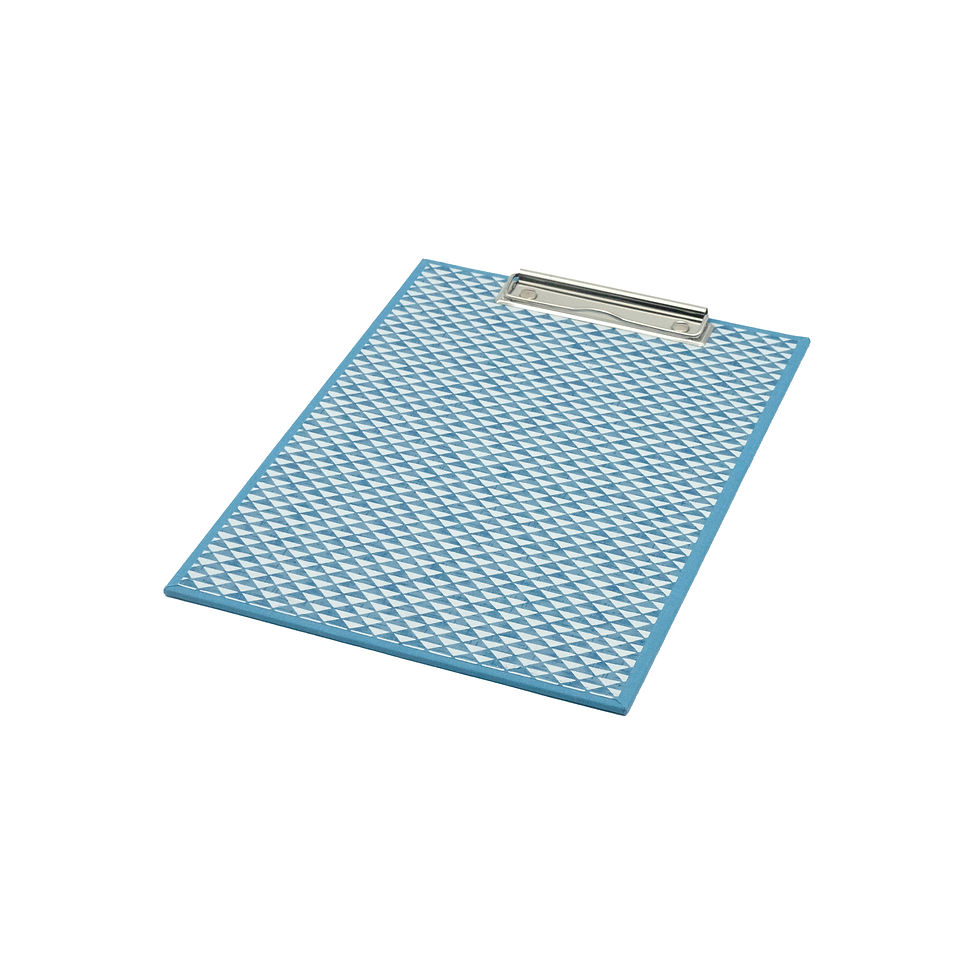 Miniaturbild: Handgefertigtes Klemmbrett Clipboard in DIN-Formaten, Bucheinbandgewebe, Japanpapier