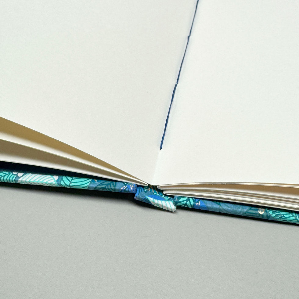 Miniaturbild: NOTIZBUCH mit offener Fadenheftung
