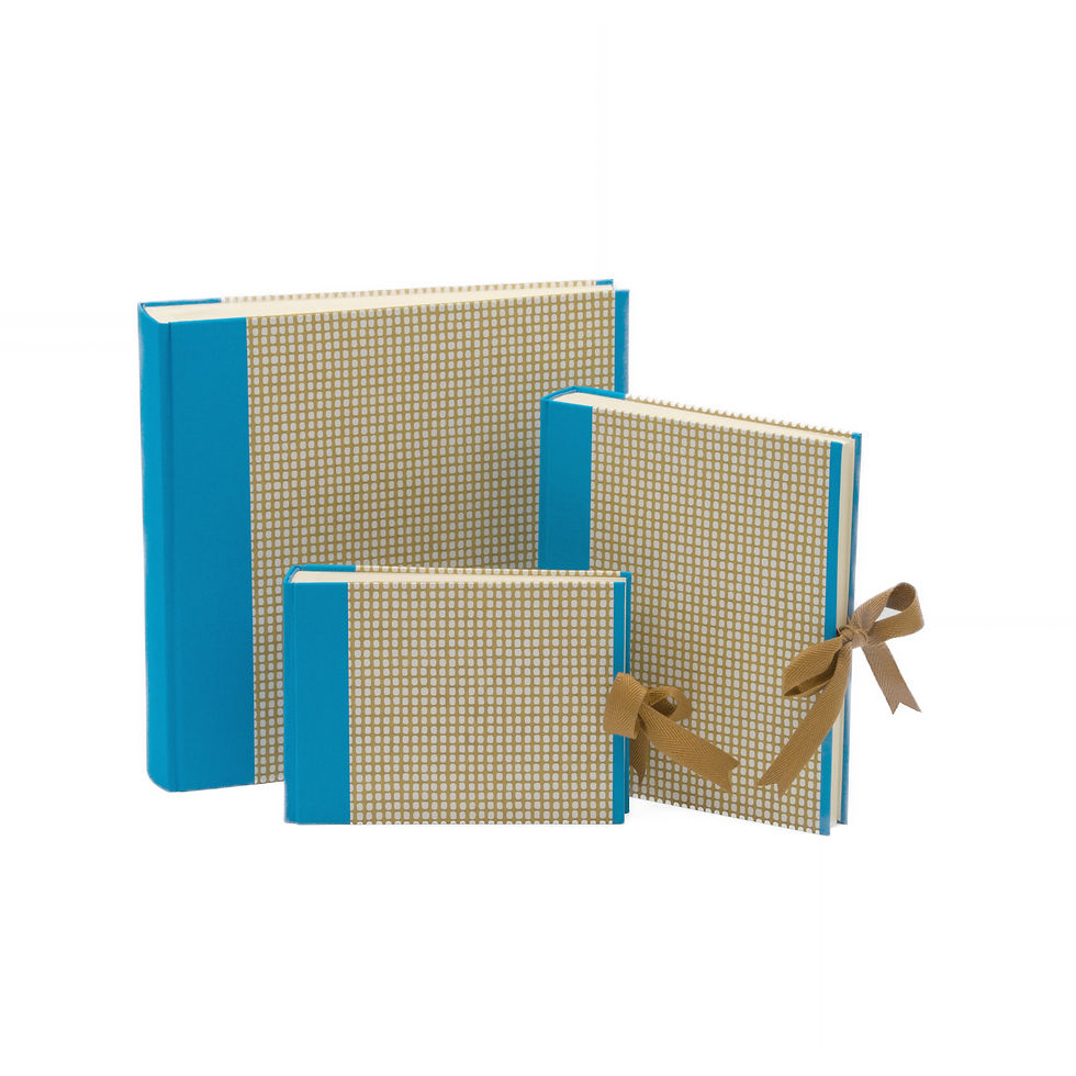 Handgefertigtes Fotoalbum in 3 Größen, Japanpapier, Pergamin Zwischenseiten, gewebtes Mappenband